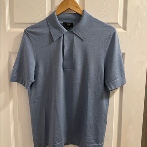 Dunhill Blue Polo Shirt Classic Design